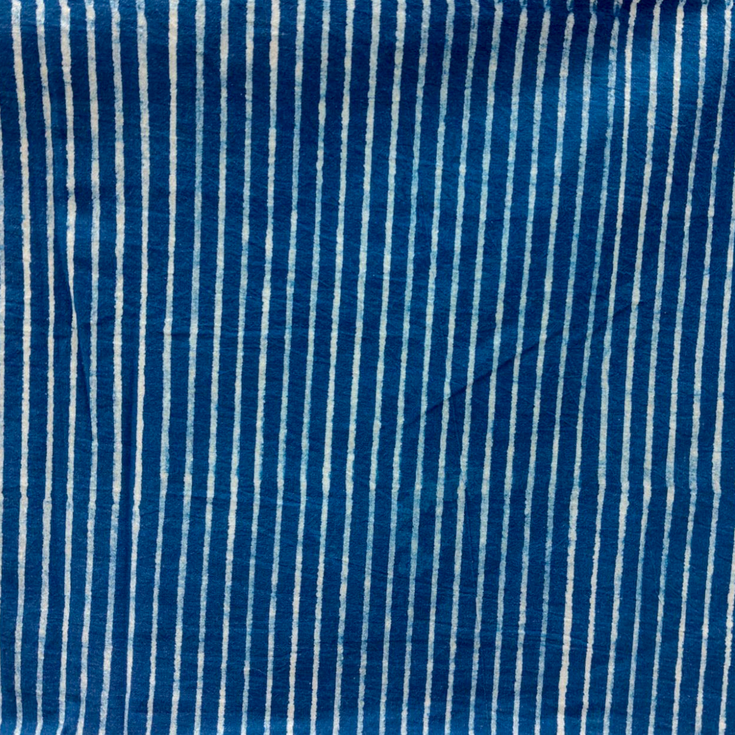 Dabu Blue Lining Hand Block Printed Fabric