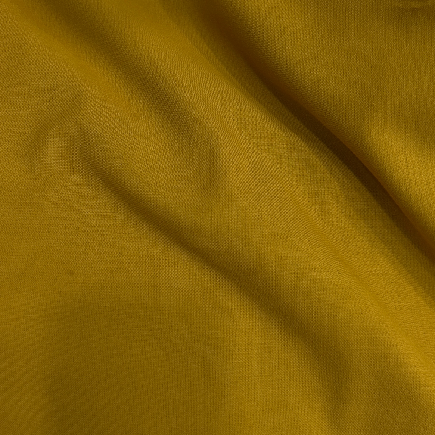 Malai Cotton Ochre Yellow Fabric