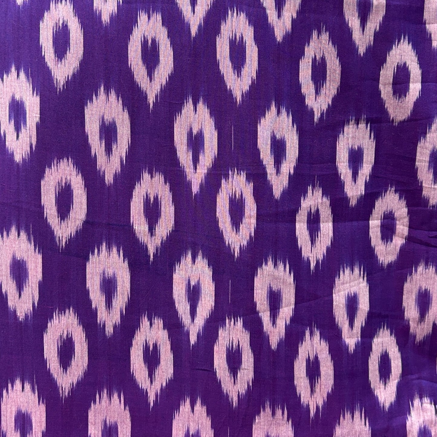 Cotton Mercerised Purple With White Woven Fabric