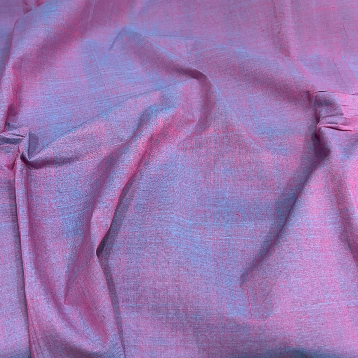 Mangalgiri Purple-Blue Handloom Cotton Fabric