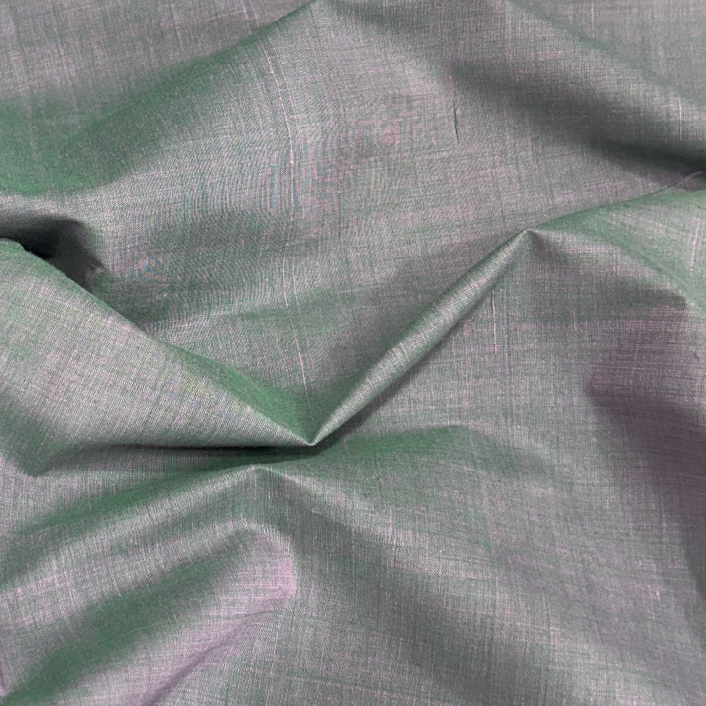 Mangalgiri Grey-Green Handloom Cotton Fabric