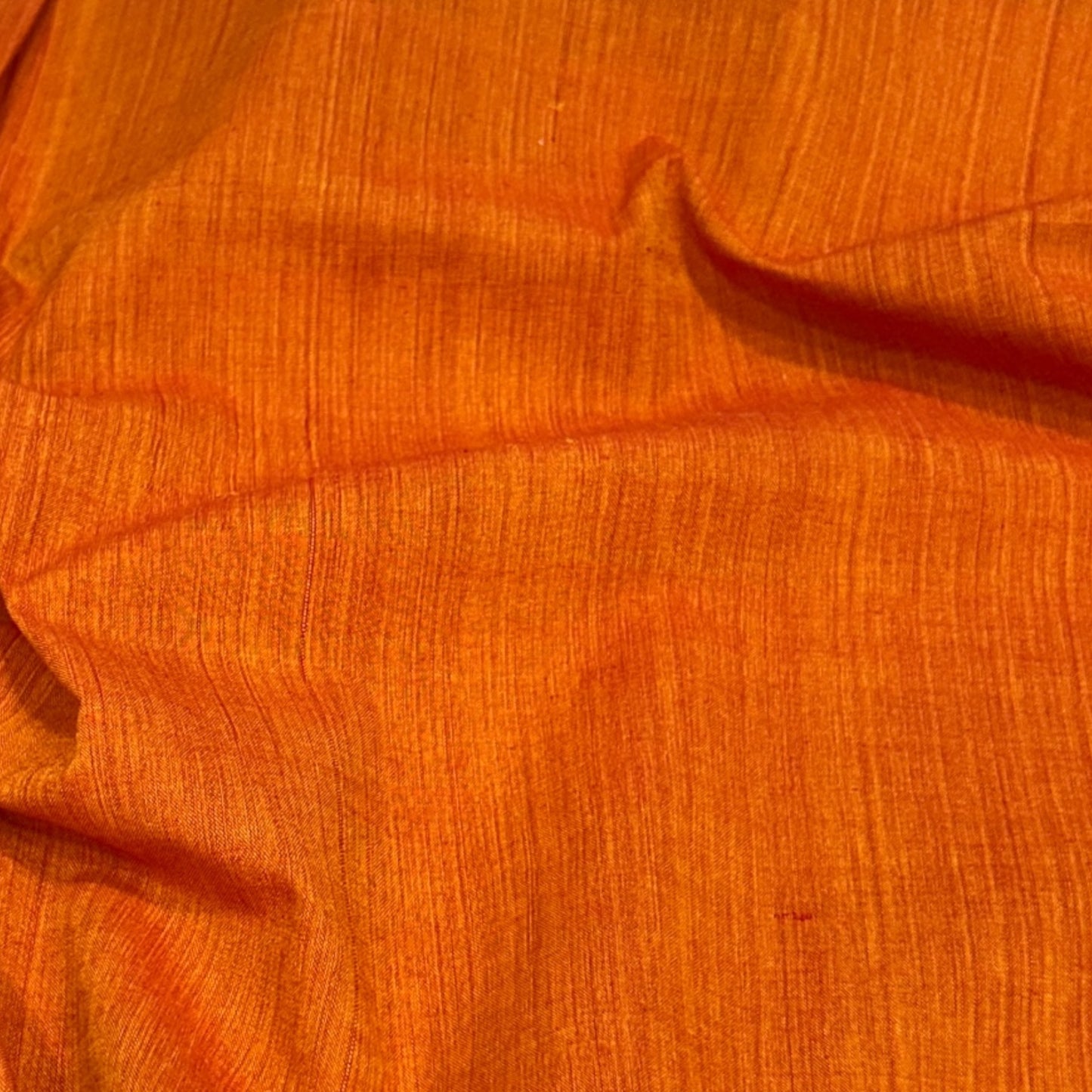 Mangalgiri Orange Handloom Cotton Fabric