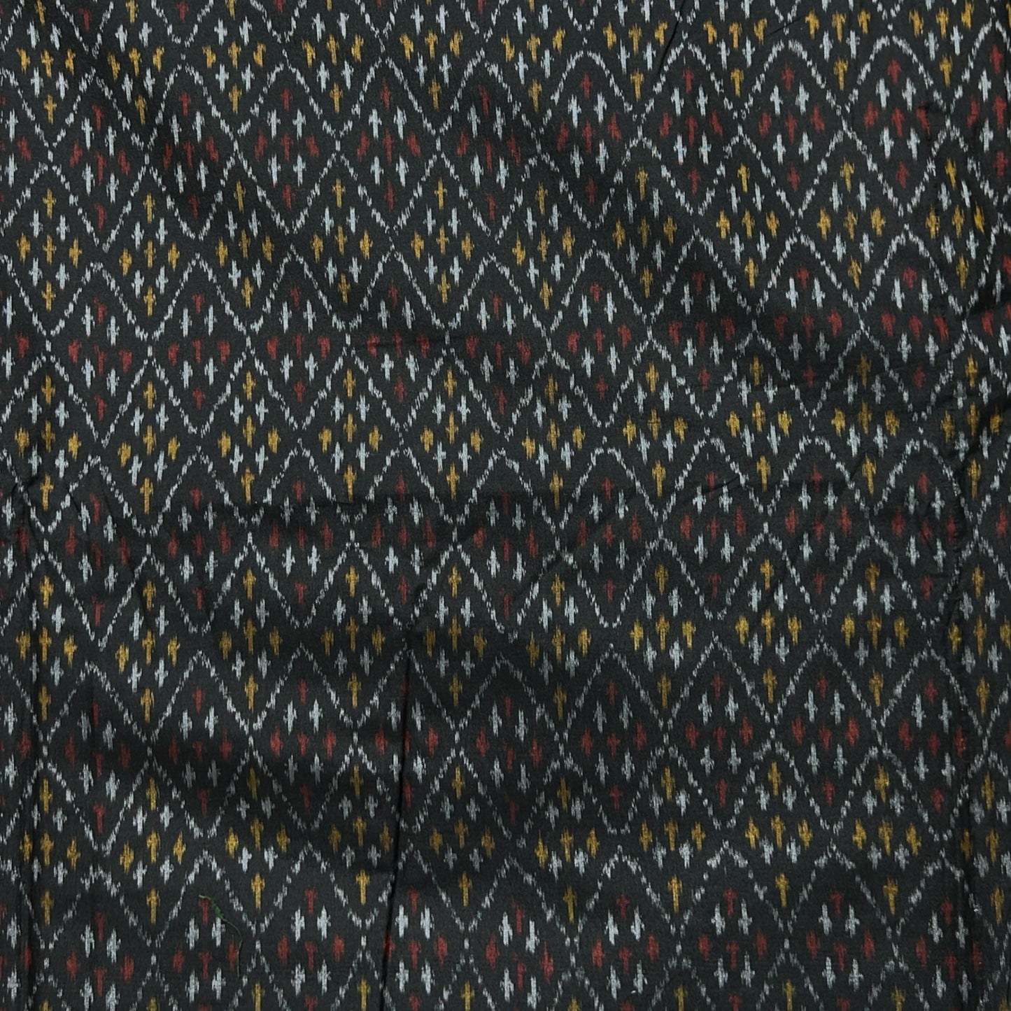 Sico Ikkat Black Handloom Fabric