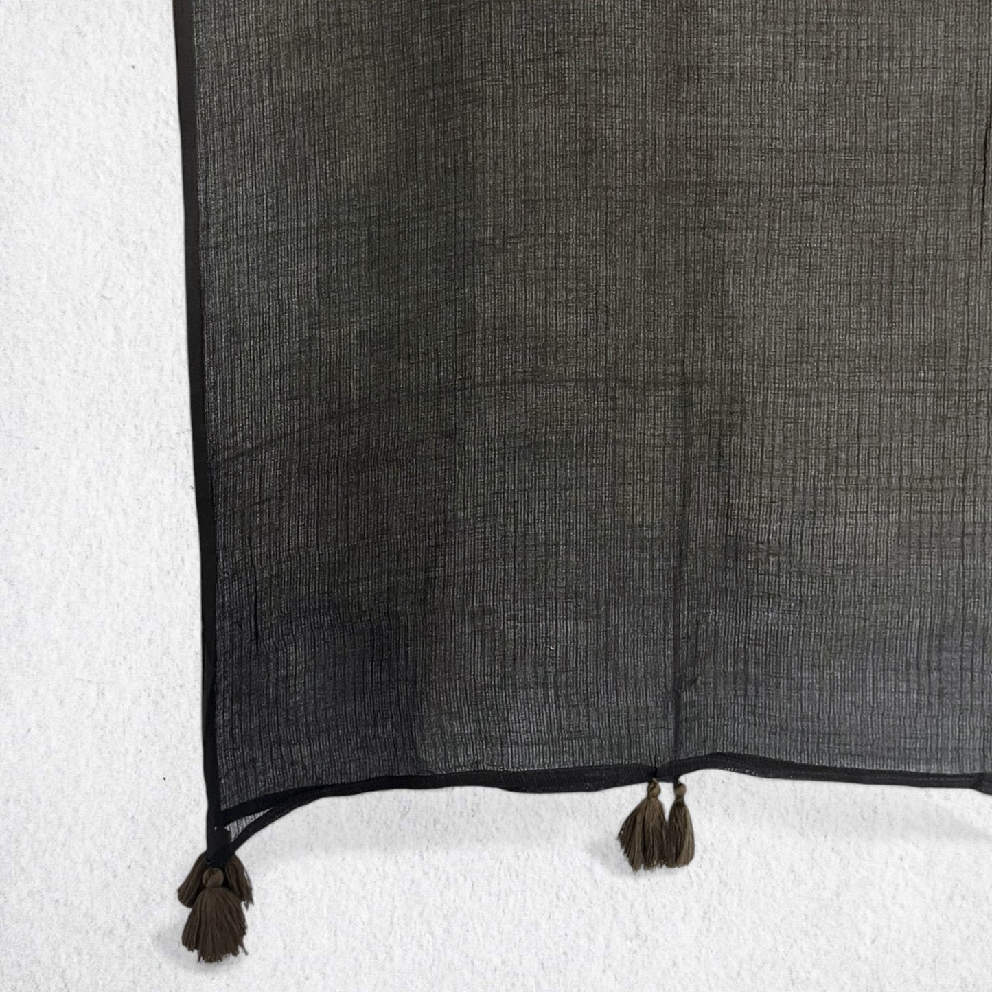 Brown Mul Cotton Kota Doria Dupatta