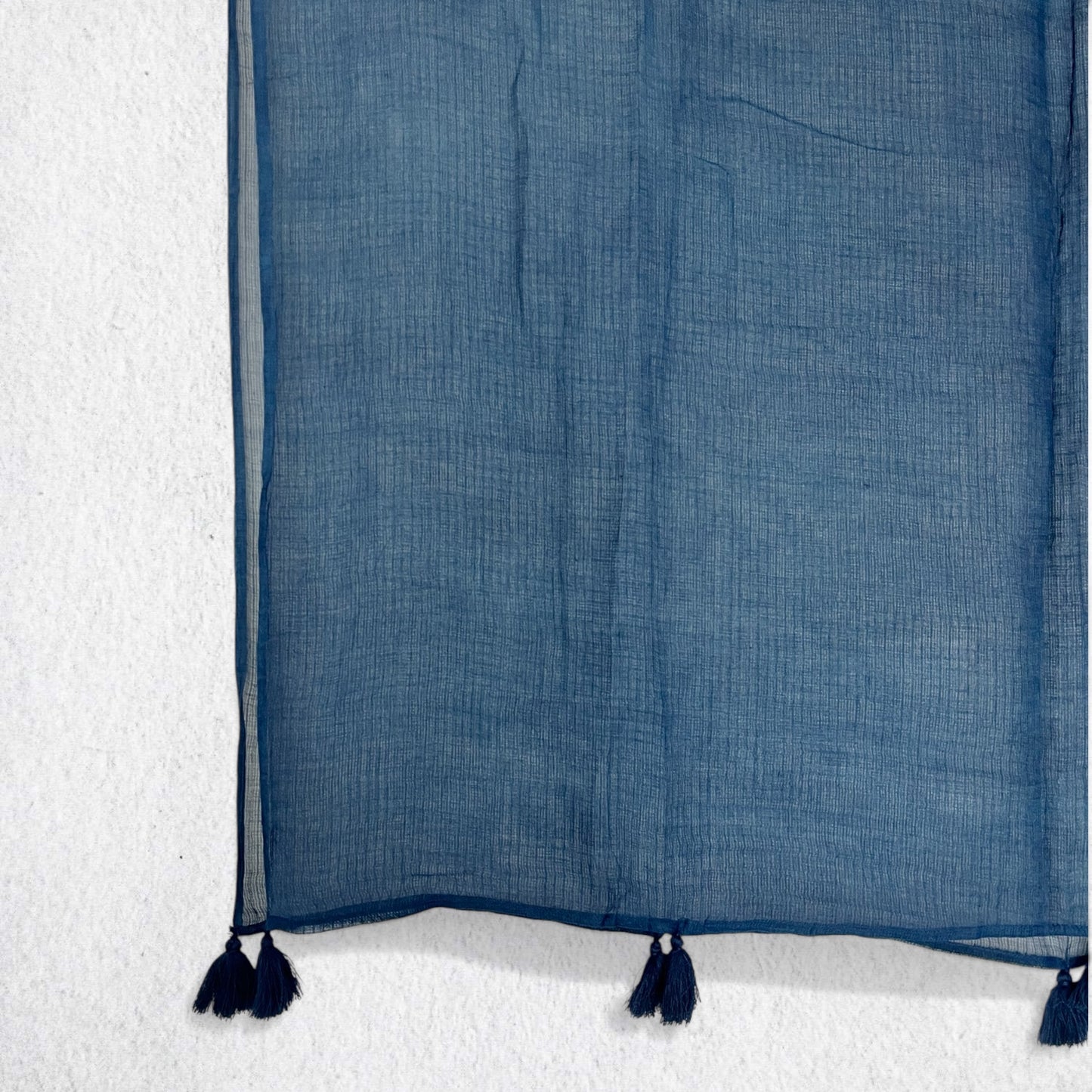 Blue Mul Cotton Kota Doria Dupatta