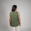 Green Dabu Geometric Hand Block Printed Tunic