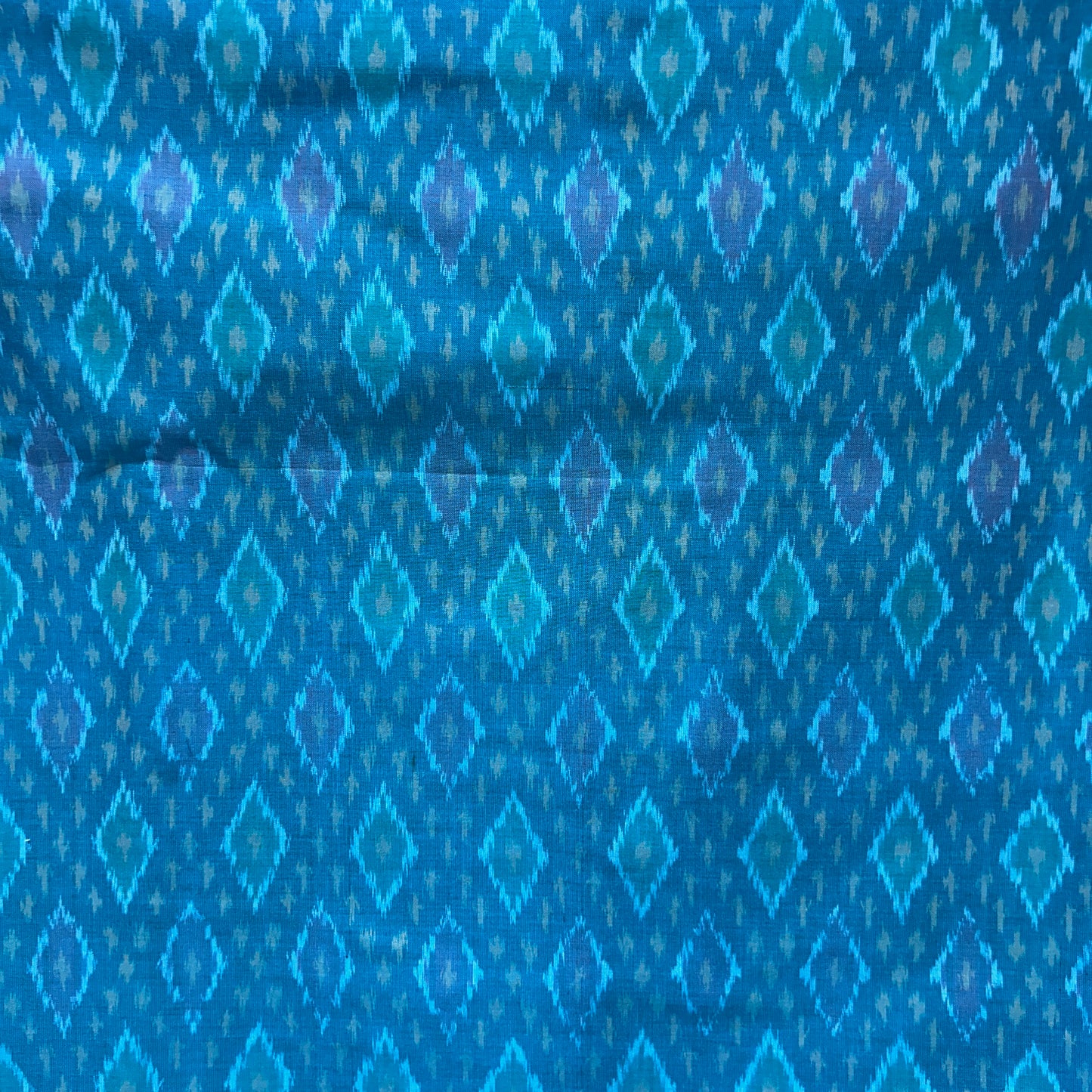 Sico Ikkat Blue Handloom Fabric