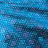 Sico Ikkat Blue Handloom Fabric