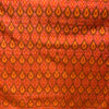 Sico Ikkat Orange Handloom Fabric