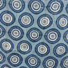 Ajrakh Blue Floral Hand Block Printed Fabric