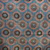Ajrakh Blue Geometric Hand Block Printed Fabric