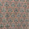 Ajrakh Brown Geometric Hand Block Printed Fabric