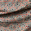 Ajrakh Brown Geometric Hand Block Printed Fabric