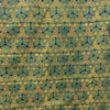 Ajrakh Green Floral Hand Block Printed Fabric