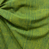 Dabu Green Stripes Hand Block Printed Fabric