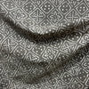 Dabu Grey Geometric Hand Block Printed Fabric