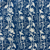 Dabu Blue Floral Hand Block Printed Fabric