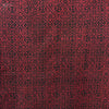 Dabu Red Geometric Hand Block Printed Fabric