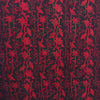 Dabu Red Cotton Floral Hand Block Printed Fabric