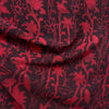 Dabu Red Cotton Floral Hand Block Printed Fabric