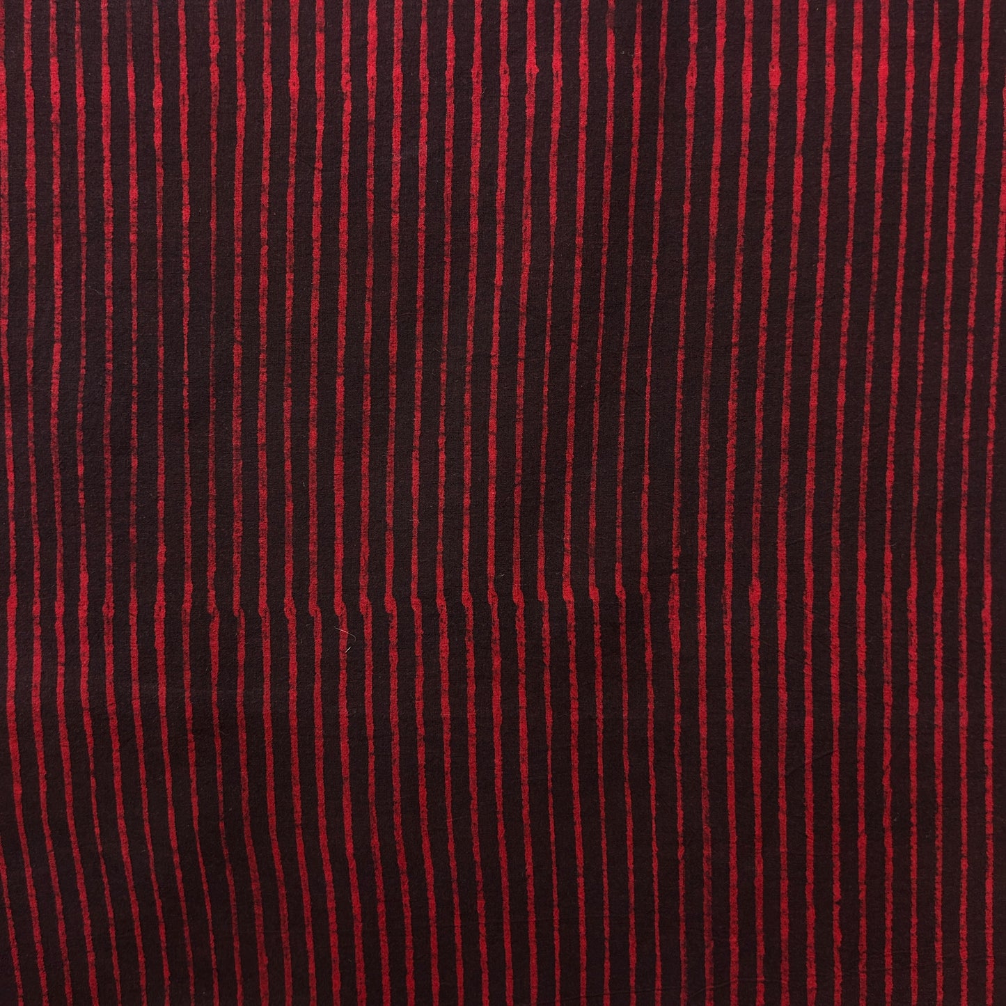 Dabu Red Line Motif Hand Block Printed Fabric