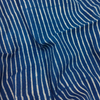 Dabu Blue Lining Hand Block Printed Fabric
