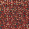 Ajrakh Red Floral Hand Block Printed Fabric
