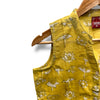 Yellow Dabu Slub Cotton Floral Tunic