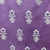 Dabu Light Purple Floral Hand Block Printed Fabric