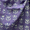 Dabu Purple Floral Hand Block Printed Fabric