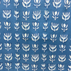 Dabu Blue Floral Hand Block Printed Fabric