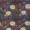 Dabu Brown Floral Hand Block Printed Fabric