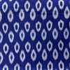 Cotton Mercerised Ikkat Blue With White Woven Fabric