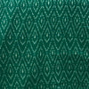 Cotton Mercerised Ikkat Dark Green With White Woven Fabric