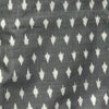Cotton Mercerised Ikkat Grey With White Woven Fabric