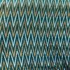 Cotton Mercerised Ikkat Dark Green With White and Yellow Woven Fabric