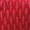 Cotton Mercerised Red With White Woven Fabric