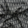 Cotton Mercerised Black With White Woven Fabric