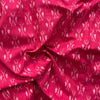 Cotton Mercerised Pink With White Woven Fabric