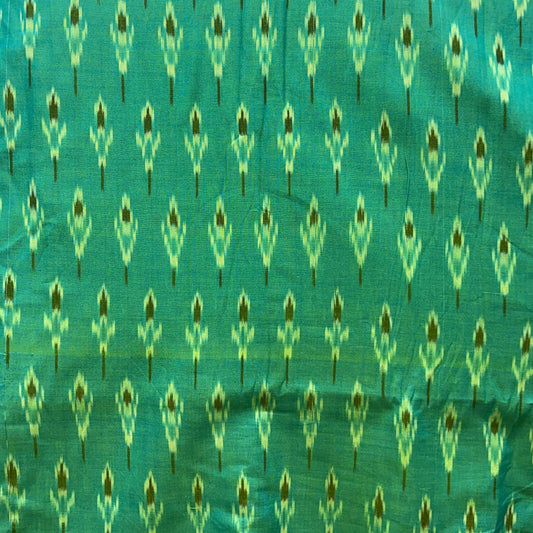 Cotton Mercerised Shaded Green Woven Fabric