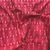 Cotton Mercerised Pink With White Woven Fabric