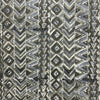 Kalamkari Grey Geometric Motif Hand Block Printed Fabric
