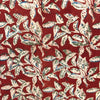 Kalamkari Red Floral Hand Block Printed Fabric