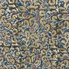 Kalamkari Olive Green Floral Hand Block Printed Fabric