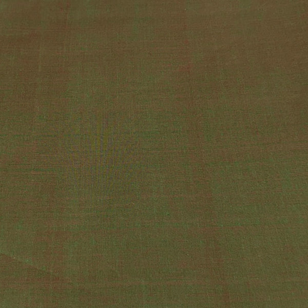 Mangalgiri Green-Brown Handloom Cotton Fabric