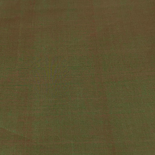 Mangalgiri Green-Brown Handloom Cotton Fabric