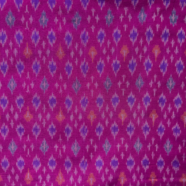 Sico Ikkat Purple Handloom Fabric