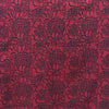 Dabu Red Slub Cotton Floral Hand Block Printed Fabric