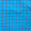 Mangalgiri Blue with Pink Checks Handloom Cotton Fabric