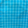 Mangalgiri Blue with White Checks Handloom Cotton Fabric